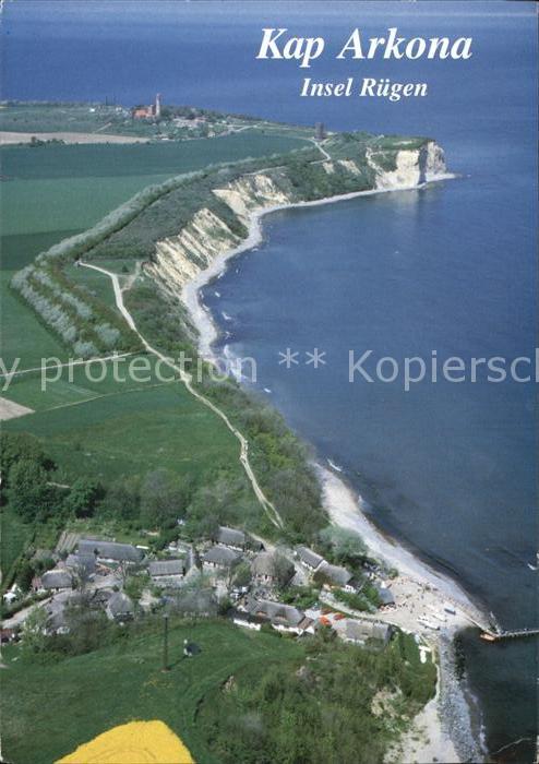Kap Arkona und Fischerdorf Vitt Insel Ruegen Fliegeraufnahme