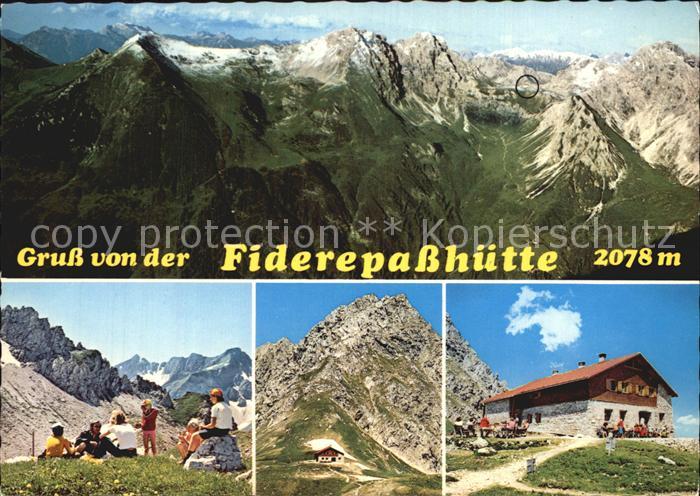 Fiderepasshuette Alpenpanorama Bergwandern