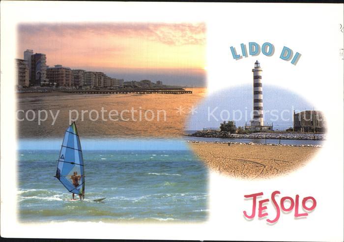 Lido di Jesolo Hotels am Strand Windsurfen Leuchtturm