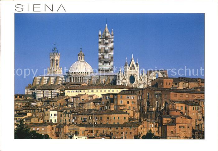 Siena Panorama e Duomo Stadtbild mit Dom