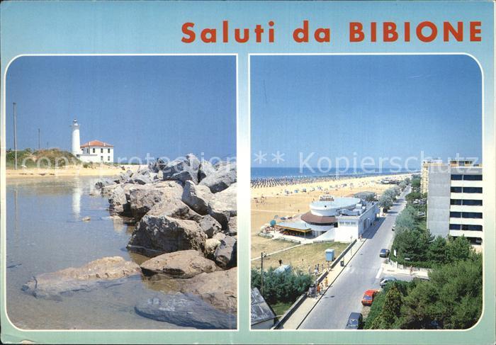 Bibione Kueste Leuchtturm Strand