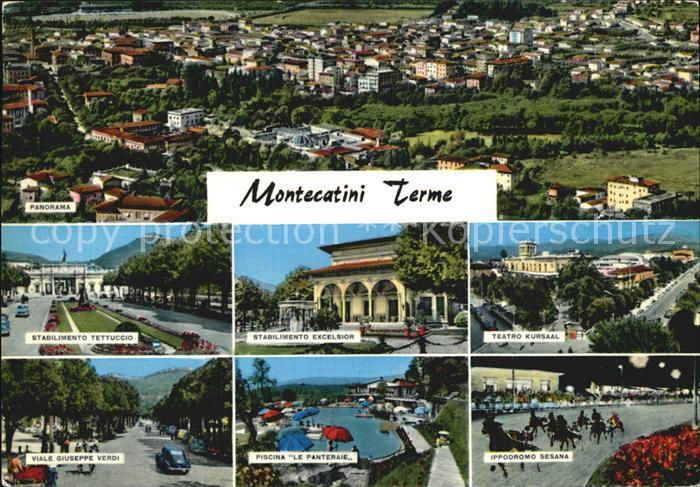 Montecatini Terme Panorama Stabilimento Teatro Kursaal Ippodromo Piscina Viale G