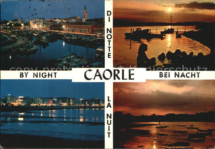 Caorle Venezia Porto Spiaggia di notte