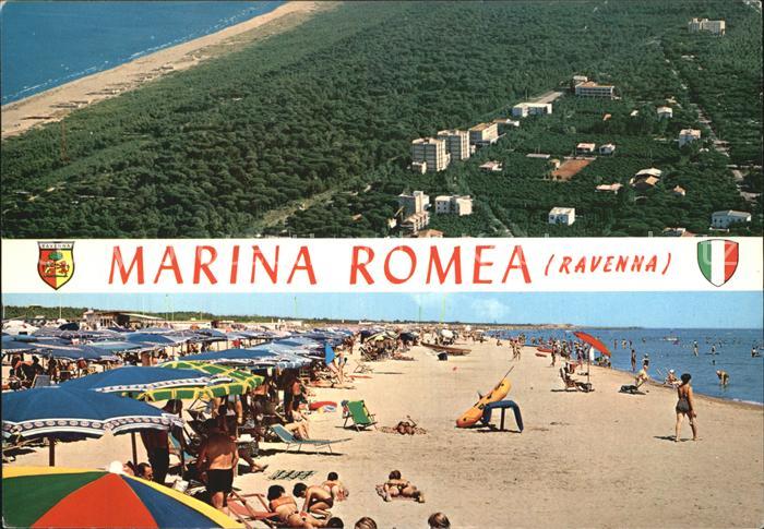 Marina Romea Strand Fliegeraufnahme