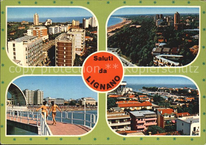 Lignano Teilansichten Blick zum Strand