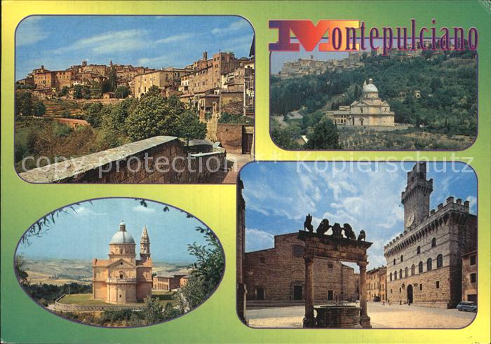 Montepulciano Panorama Madonna di San Biagio Palazzo Communale
