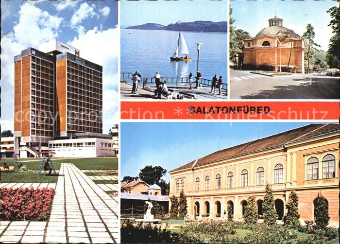 Balatonfuered Teilansichten Ferienort Hotel Steg am Plattensee Segeln