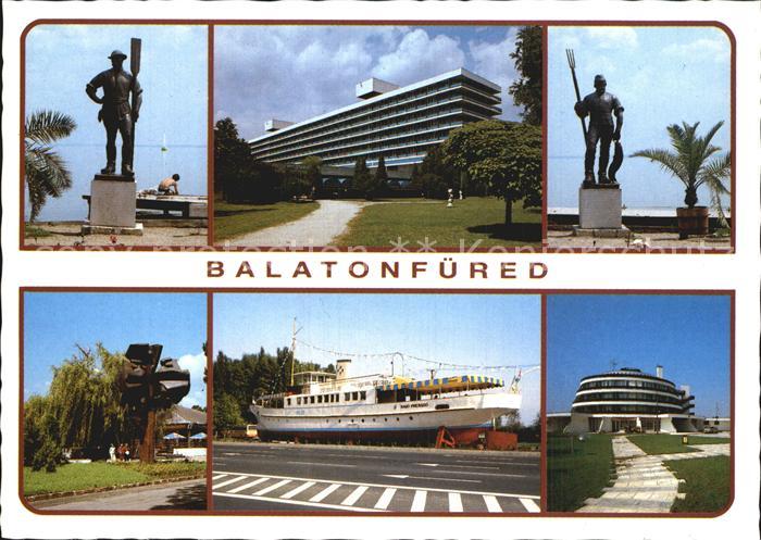 Balatonfuered Denkmal Statue Hotel Faehre