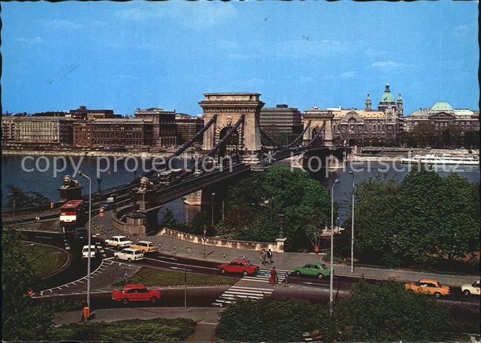 Budapest Lanchid Kettenbruecke Donau