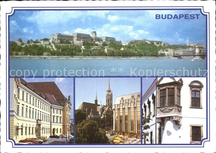 Budapest Donau Palast Gebaeude Erker Kirche