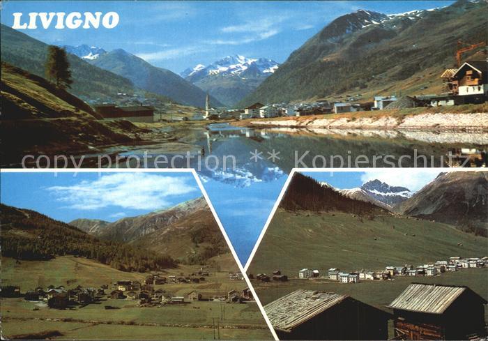 Livigno Val Tellina Turistica Stausee Bergdorf Alpenpanorama