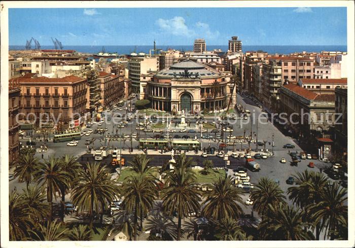 Palermo Sicilia Piazza Castelnuovo e Politeama Garibaldi Platz Theater