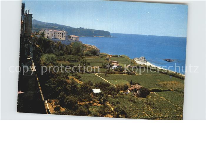 Tropea Il convento e la spiaggia Kloster Strand Kueste