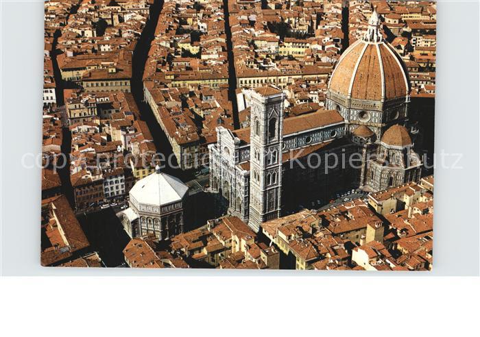 Firenze Florenz Duomo e Battistero veduta aerea