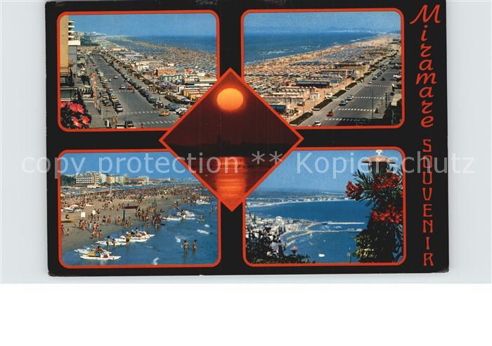 Miramare di Rimini  Strand Promenade Sonnenuntergang am Meer