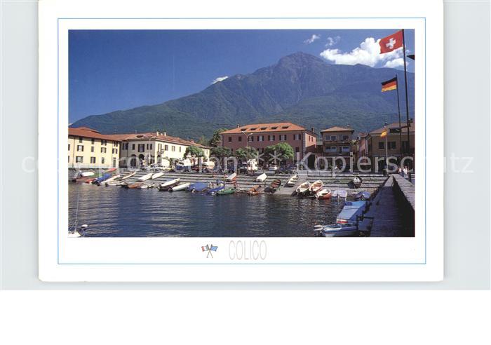 Colico Como La darsena e Monte Legnone