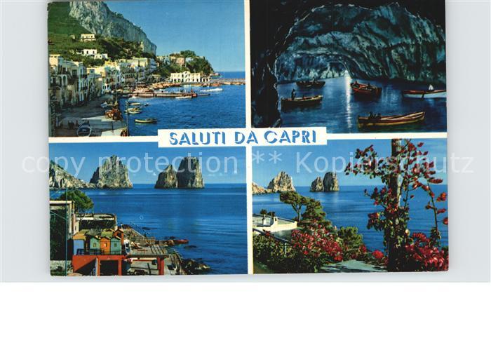 Capri Hafen Kueste Faraglioni Grotte