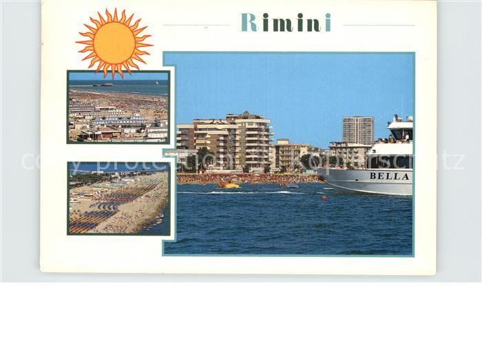 Rimini Panorama Riviera Adriatica Spiaggia Alberghi Strand Hotels Faehre Sonne