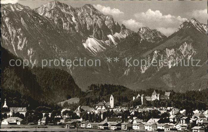 Fuessen Allgaeu mit Schlicke