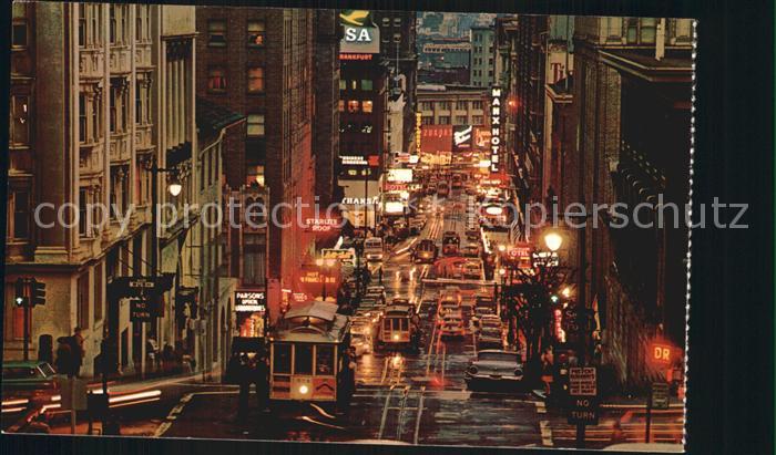 San Francisco California Cable Cars Powell Street Hill