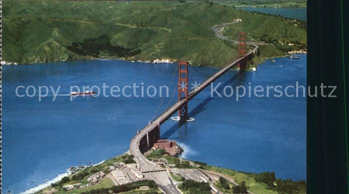 San Francisco California Fliegeraufnahme Golden Gate Bridge