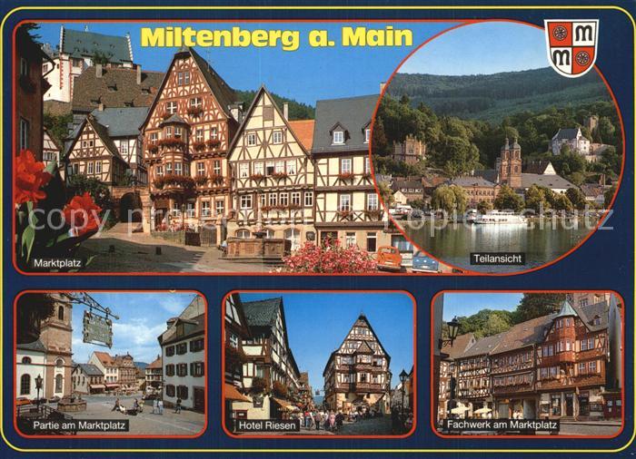 Miltenberg Main Marktplatz Hotel-Riesen Fachwerk