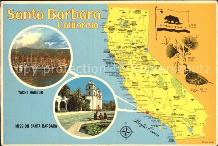 Santa Barbara California Yacht Harbor Mission Santa Barbara