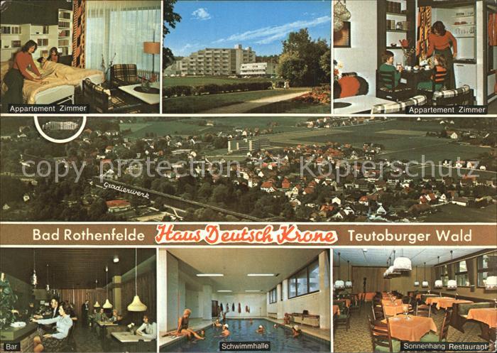 Bad Rothenfelde Fliegeraufnahme Haus Deutsch Krone