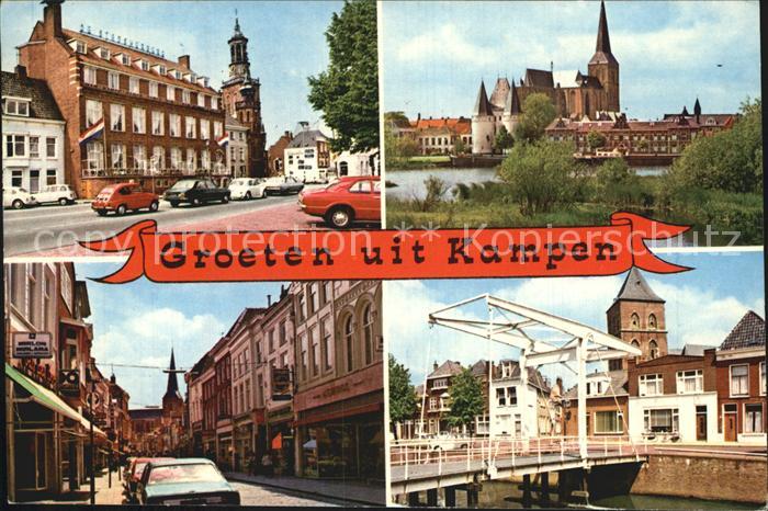 Kampen Niederlande Ortspartien mit Ziehbruecke