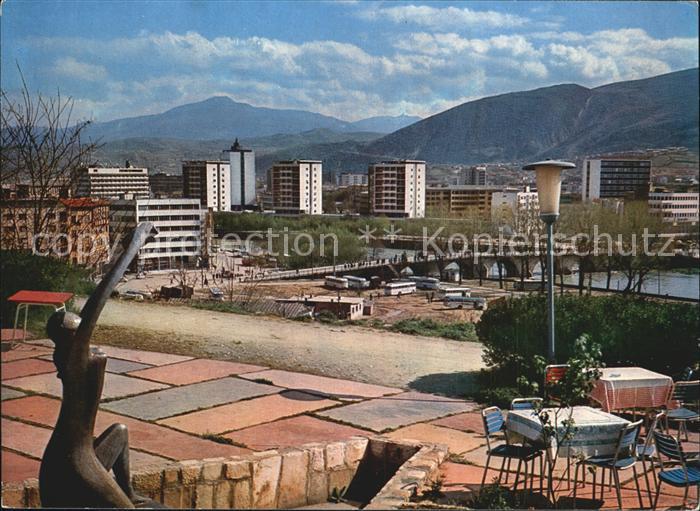 Skopje Skoplje Partie am Fluss