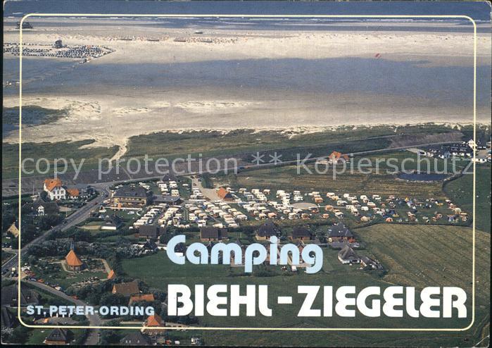 St Peter-Ording Fliegeraufnahme mit Camping Biel-Ziegeler