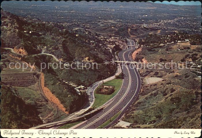 Hollywood California Fliegeraufnahme Freeway