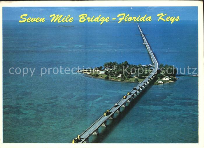 Florida Keys Fliegeraufnahme Overseas Highway Seven Mile Bridge