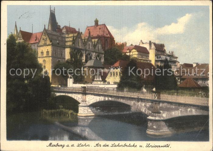 Marburg Lahn Lahnbruecke Universitaet