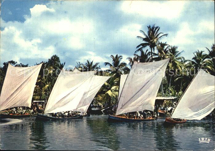 Segelboote Martinique Trois-Illets Course de Gommiers