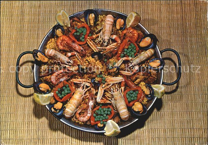 Lebensmittel Paella Mallorca Espana