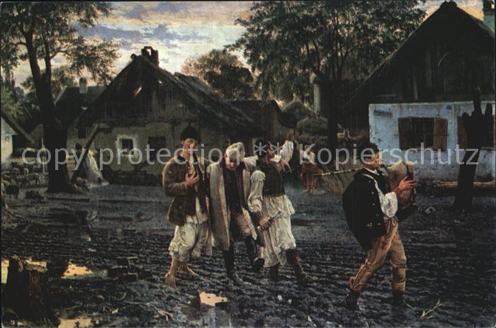 Kuenstlerkarte Uros Predic Les joyeux compagnons