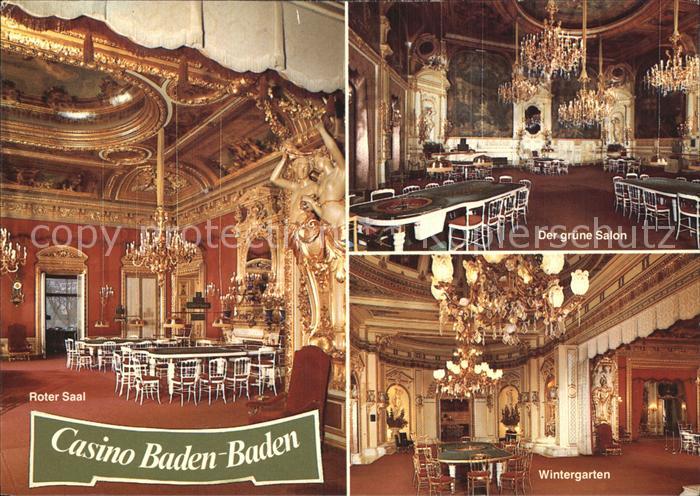 Casino Spielbank Baden-Baden Roter Saal Gruener Salon Wintergarten