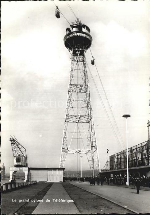 Exposition Internationale Liege 1939 Grand Pylone du Teleferique