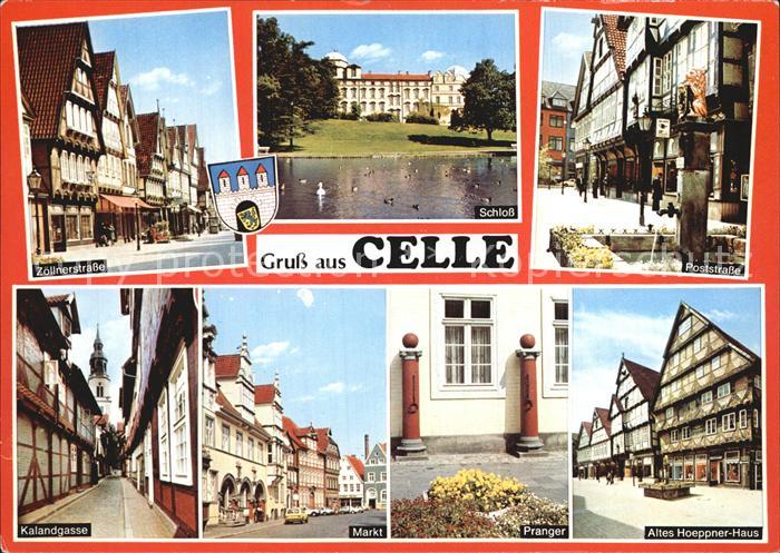 Celle Niedersachsen Zoellnerstrasse Schloss Poststrasse Hoeppner-Haus Kalandgass