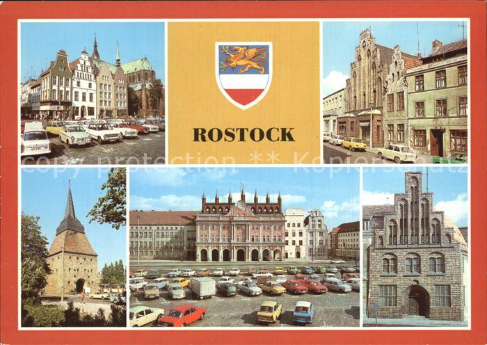 ROSTOCK  CITY Wasserstrasse Steintor Giebelhaus Kerkhofhaus