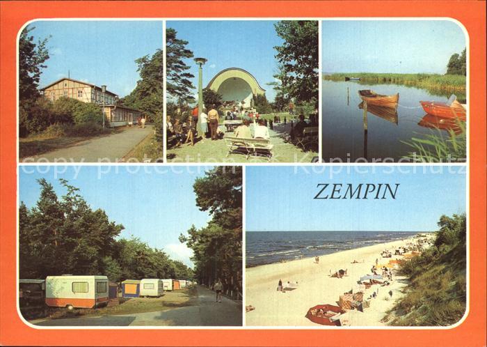 Zempin Konzertpavillon Strand Achterwasser Camping