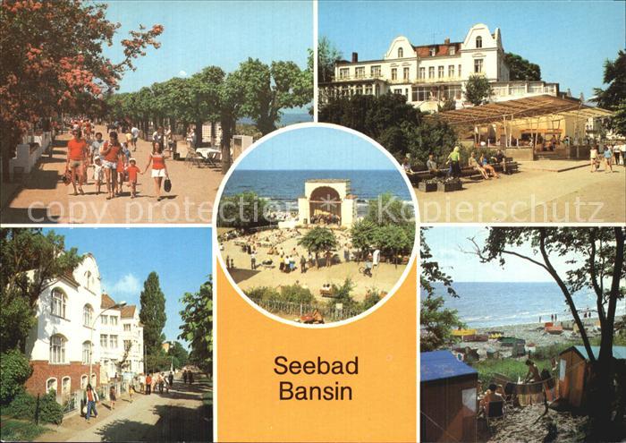 Bansin Ostseebad Strandpromenade Camping Konzertplatz Erholungsheime