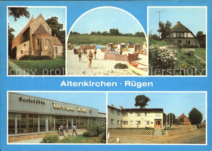Altenkirchen Ruegen Kirche Strand Fischerhaus Restaurant Tromper Wiek