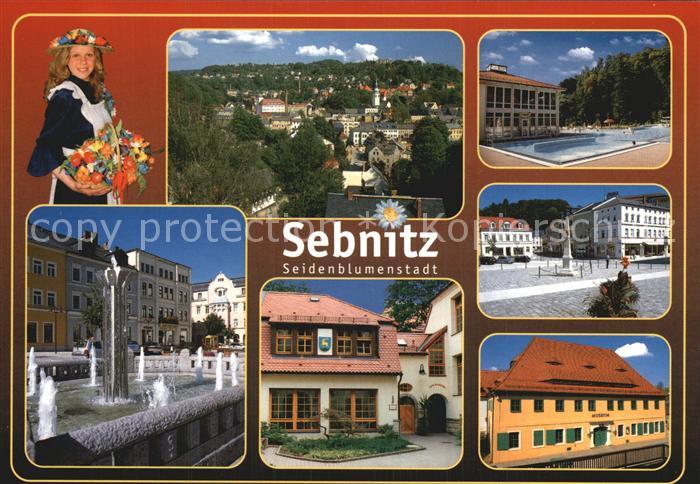 Sebnitz Seidenblumenstadt Postmeilensaeule Heimatmuseum