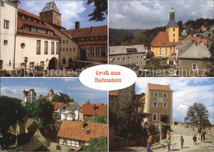 Hohnstein Saechsische Schweiz mit Burg Elbsandsteingebirge
