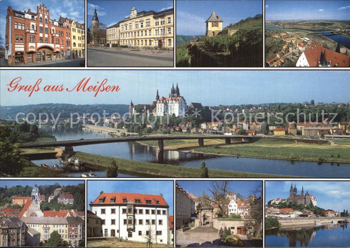 Meissen Elbe Sachsen Dresdner Strasse Johanneschule Domtueren Albrechtsburg Dom