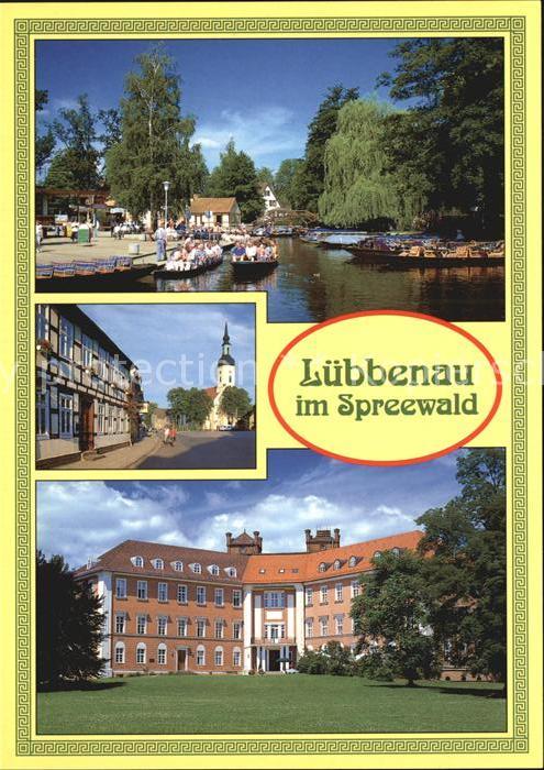 Luebbenau Spreewald Hafen Rathaus Kirche Schloss
