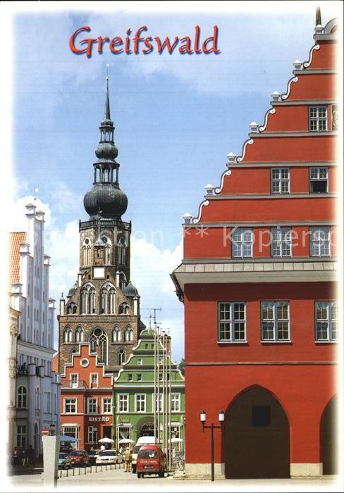 Greifswald Altstadt mit Kirche