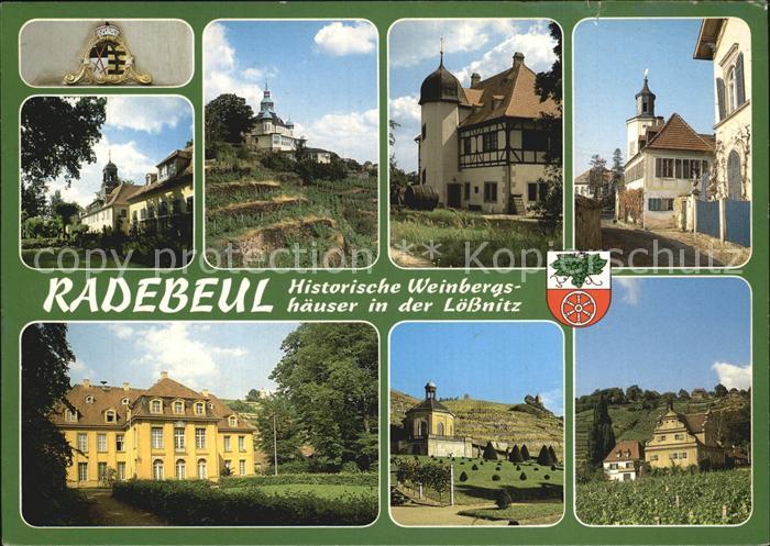 Radebeul Weinbergshaeuser in der Loessnitz